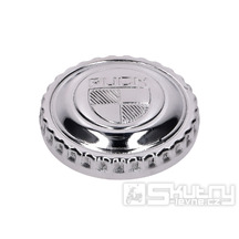 Víčko palivové nádrže 40mm s raženým logem pro Puch