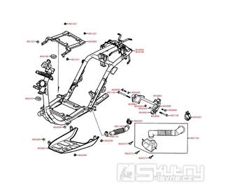 F22 Rám - Kymco YUP 50