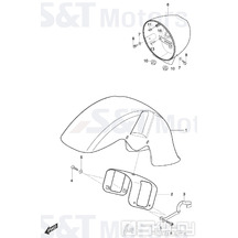 40 Přední blatník / Držák předního světla - Hyosung ST 700i KM4VR51A