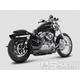 Výfuk Akrapovič Open Line, černý - Harley Davidson Sportster XL 1200C