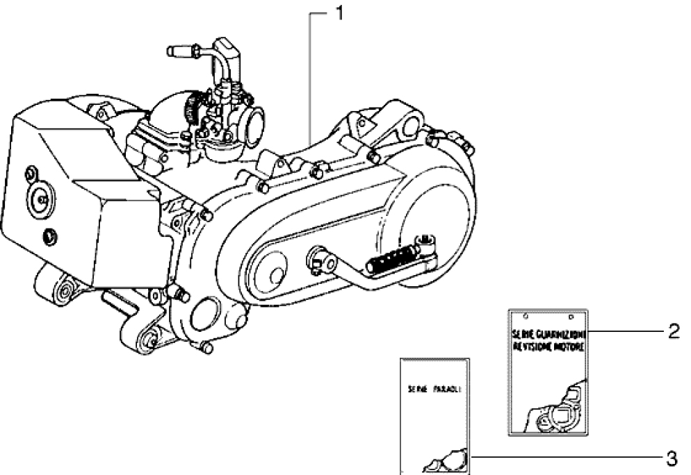 T1 Motor - Gilera Ice 50ccm do 2005 (ZAPC30000...)