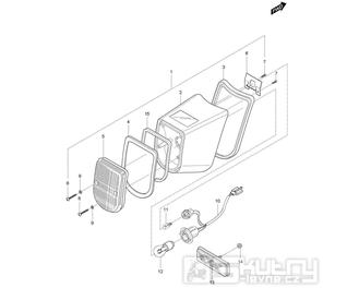 FIG26 Zadní světlo - Hyosung GV 125M C Aquila