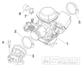 1.39 Karburátor - Gilera Runner 125 "SC" VX 4T 2006 UK (ZAPM46300)