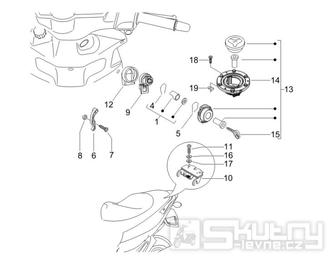 2.46 Zámky - Gilera Runner 50 PureJet 2005-2006 UK (ZAPC46200)