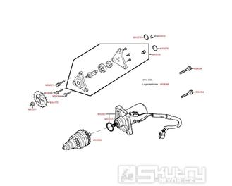 E06 Elektrický startér / olejové čerpadlo - Kymco Vitality 50 4T