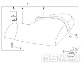 2.39 Sedadlo - Gilera Stalker 50 2T 2007-2008 (ZAPC40100)