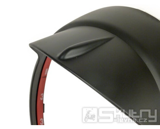 Rámeček světlometu Moto Nostra černý matný pro Vespa LX 50, LX 125, LX 150, GTV, GT60 125-300