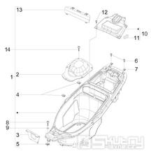 2.34 Podsedlový prostor pro přilbu - Gilera Runner 50 SP 2010-2012 (ZAPC46100, ZAPC46300, ZAPC4610001)