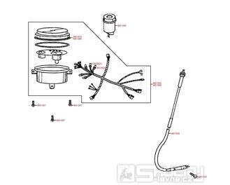 F02 Tachometr - Kymco Top Boy 50