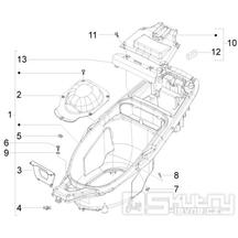 2.34 Podsedlový prostor pro přilbu - Gilera Runner 50 PureJet 2010-2011 (ZAPC46200)