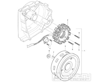 FIG18 Magneto dobíjení - Hyosung GV 125M C Aquila