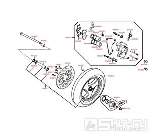 F07 Přední kolo s brzdou - Kymco Grand Dink 125 E3