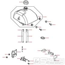 F09 Nádrž / benzinový kohout - Kymco Maxxer 50