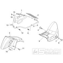 2.33 Přední a zadní blatník - Gilera Nexus 500 4T LC 2006-2008 (ZAPM35200)