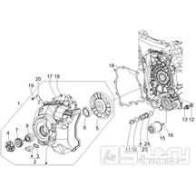 1.23 Kryt magneta dobíjení, olejový filtr - Gilera Nexus 250 4T LC 2007 (ZAPM35300)