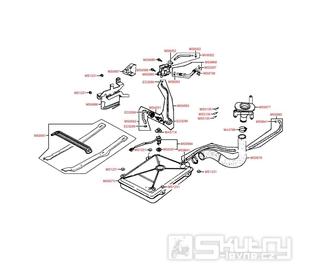 F10 Nádrž a palivové čerpadlo - Kymco Yager 50 (Spacer 50)