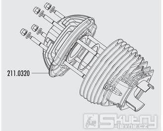 Hlava válce Polini Evolution - Vespa 125 Prim./ET3