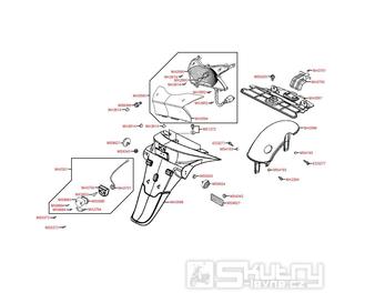 F18 Zadní světlo / zadní blatník - Kymco Grand Dink 125