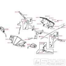 F03 Řidítka, zrcátka a přepínače - Kymco  Agility 50 RS 4T KG10S
