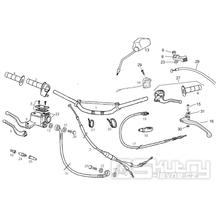 66.06 Řidítka, ovládací prvky řidítek, gripy - Gilera SMT 50 Racing D50B0 od roku 2011 (ZAPABB00)