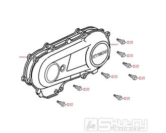 E05 Kryt variátoru - Kymco MXer 50