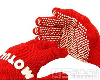 Pracovní rukavice Motul - univerzální, červené
