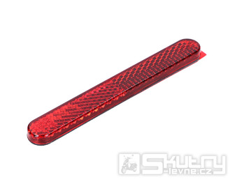 Odrazka 100x13mm červená samolepící