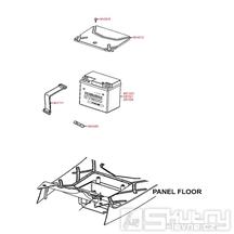 F10 Baterie / kryt baterie - Kymco Agility 50 Basic 4T