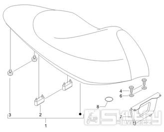 2.39 Sedadlo - Gilera Runner 50 PureJet 2005-2006 (ZAPC46200)