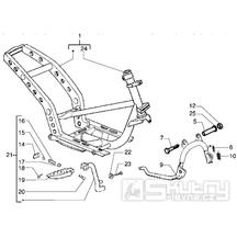 T22 Rám, hlavní stojan - Gilera Runner 125 VX 4T LC (ZAPM24200)