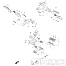 FIG29 Řadící páka / Stupačky - Hyosung GT 250i NE (Naked)