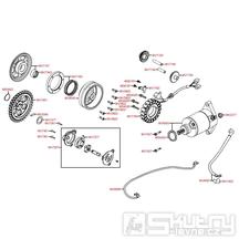 E07 Dobíjení, startér a olejové čerpadlo - Kymco Maxxer 450i