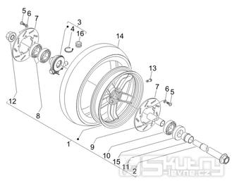 4.11 Přední kolo - Gilera Nexus 500 4T LC 2006-2008 (ZAPM35200)