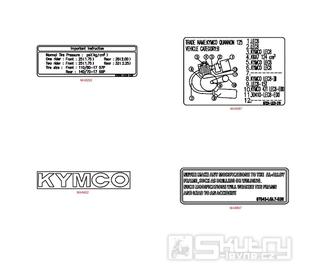 F26 Samolepky / poznámky - Kymco Quannon 125 Naked