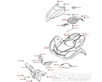 F05 Přední kapotáž - Kymco MXU 250 S