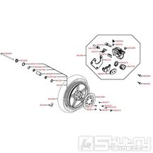 F07 Přední kolo s brzdou - Kymco People S 125