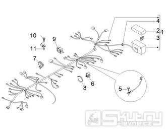 6.08 Elektroinstalace, pojistky - Gilera Stalker 50 Naked 2008 (UK - ZAPC40102)