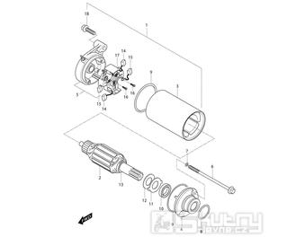 FIG17 Startér - Hyosung GT 250i NE (Naked)