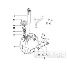 2.47 Palivová nádrž - Gilera Runner 50 PureJet 2005-2006 (ZAPC46200)