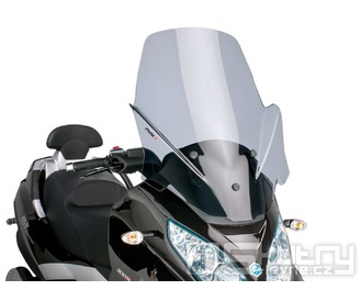Plexi Puig V-Tech Line Touring v tmavě kouřovém provedení pro Piaggio MP3 300 až 500ccm
