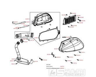 F13 Vzduchový filtr / Airbox - Kymco Grand Dink 125 [SH25DA]