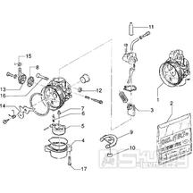 T14 Karburátor - Gilera H@K Enduro 50ccm Morini do 2005 (VTBC08000...)