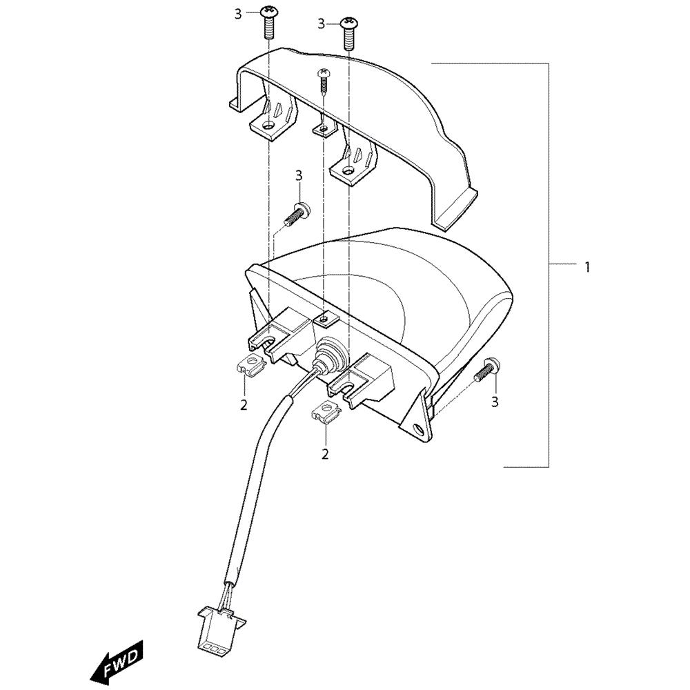 FIG25 Zadní světlo - Hyosung GT 125 RF