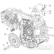 1.20 Elektrický startér motoru - Gilera Nexus 250 SP 4T LC 2006-2007 (ZAPM35300)