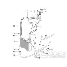 2.55 Chladič - Gilera Runner 50 PureJet SC 2005 UK (ZAPC46200)