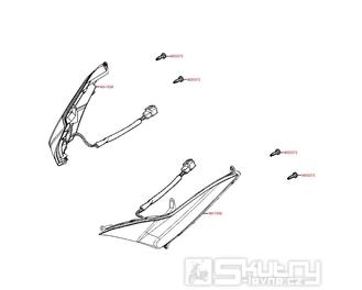 F17 Přední blinkry - Kymco Xciting 500i EVO SBA0BB