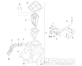 Sání - Malaguti X3M 125 Enduro VE5