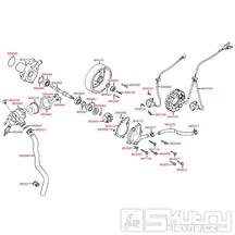 E08 Magneto dobíjení / vodní čerpadlo -Kymco Grand Dink 125 E3