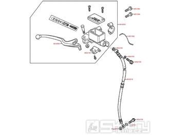 F04 Hlavní brzdový válec přední - Kymco Agility 125