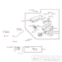 F13 Vzduchový filtr / Airbox - Kymco MXU 500 2WD